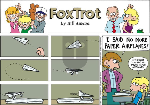FoxTrot on Sunday March 30, 2014 Comic Strip