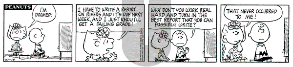 Peanuts on Thursday October 18, 1973 Comic Strip