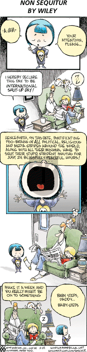 Non Sequitur on Sunday February 22, 2009 Comic Strip