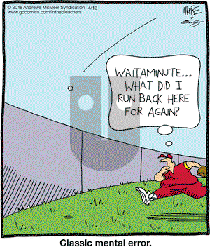 In the Bleachers on Friday April 13, 2018 Comic Strip