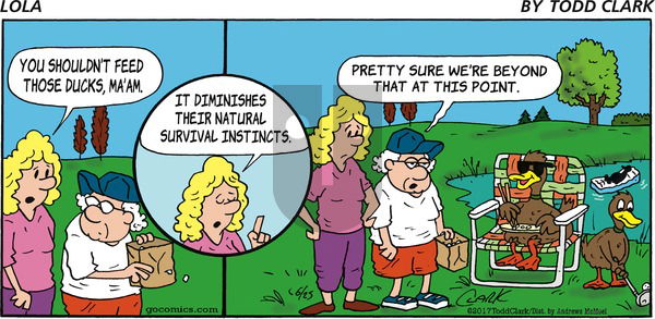 Lola on Sunday June 25, 2017 Comic Strip