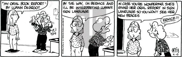 Luann on Thursday May 10, 1990 Comic Strip