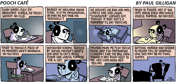 Pooch Cafe on Sunday July 25, 2004 Comic Strip