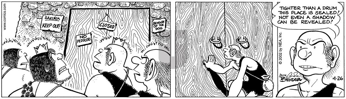 Alley Oop - Friday April 26, 2002 Comic Strip