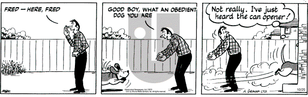 Fred Basset on Monday January 7, 2002 Comic Strip