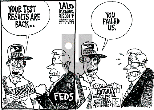 Lalo Alcaraz on Tuesday October 23, 2001 Comic Strip