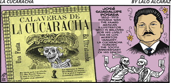La Cucaracha on Sunday November 3, 2013 Comic Strip