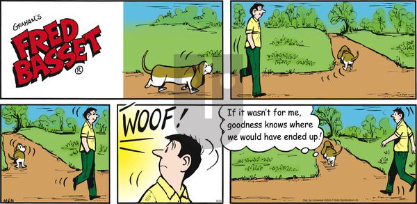 Fred Basset on Sunday August 23, 2015 Comic Strip