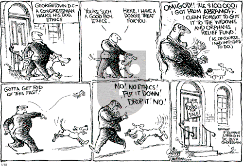 Pat Oliphant on Tuesday January 10, 2006 Comic Strip