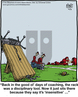 In the Bleachers on Monday October 7, 2013 Comic Strip