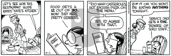 Grand Avenue on Tuesday October 2, 2001 Comic Strip