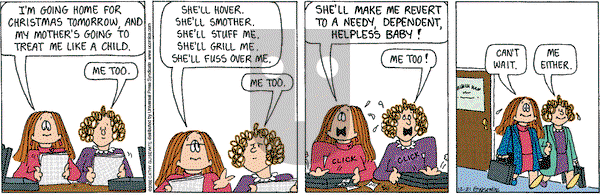 Cathy Classics on Saturday December 21, 2002 Comic Strip
