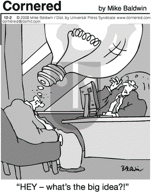 Cornered on Tuesday December 2, 2008 Comic Strip