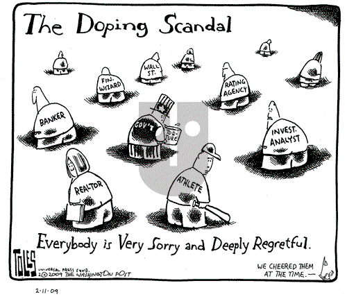 Tom Toles on Wednesday February 11, 2009 Comic Strip