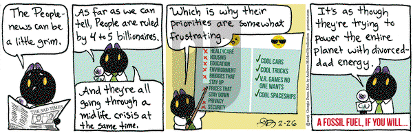 Breaking Cat News on Wednesday February 26, 2025 Comic Strip