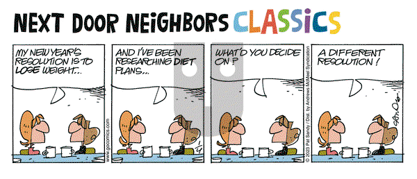 Next Door Neighbors on Saturday January 4, 2025 Comic Strip