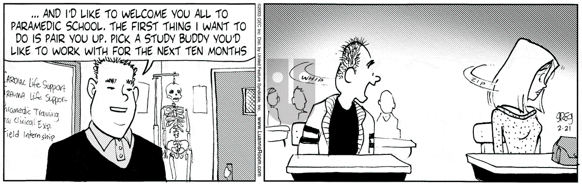 Luann - Friday February 21, 2003 Comic Strip