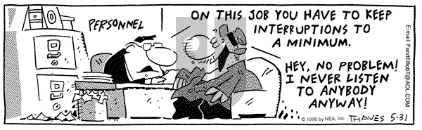 Frank and Ernest on Friday May 31, 1996 Comic Strip