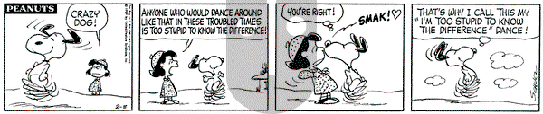 Peanuts on Saturday February 8, 1969 Comic Strip