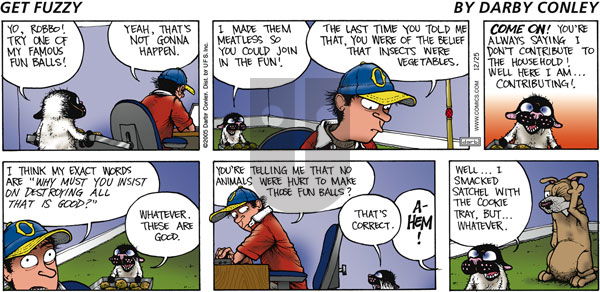 Get Fuzzy on Sunday December 25, 2005 Comic Strip