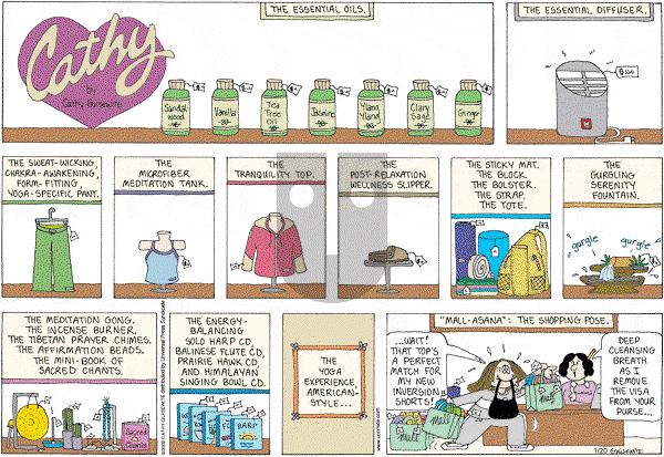 Cathy Classics - Sunday January 20, 2008 Comic Strip