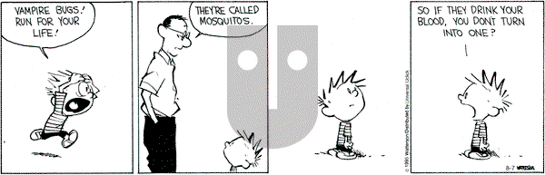 Calvin and Hobbes on Friday August 7, 2015 Comic Strip
