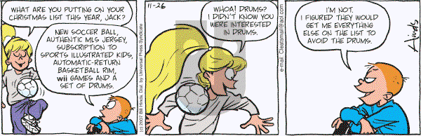 Cleats - Monday November 26, 2007 Comic Strip