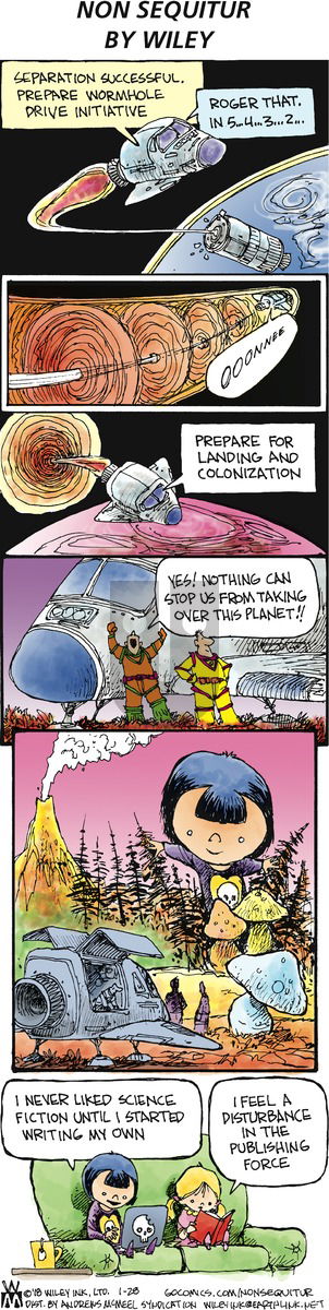 Non Sequitur on Sunday January 28, 2018 Comic Strip
