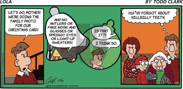 Lola on Sunday December 9, 2018 Comic Strip