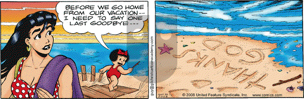 Nancy - Wednesday July 30, 2008 Comic Strip