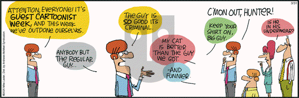 Mike du Jour on Monday March 31, 2025 Comic Strip