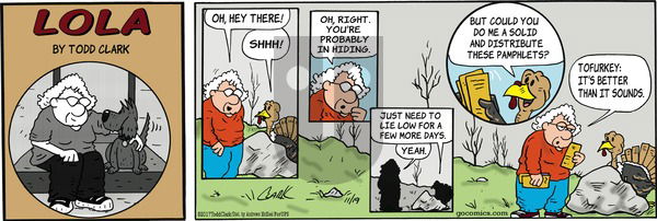 Lola - Sunday November 19, 2017 Comic Strip