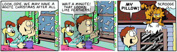 Garfield on Saturday December 17, 1988 Comic Strip