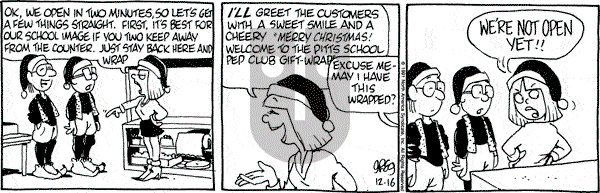 Luann on Monday December 16, 1991 Comic Strip