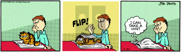 Garfield on Tuesday October 30, 1979 Comic Strip