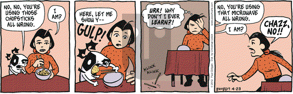 Pooch Cafe on Monday April 23, 2012 Comic Strip