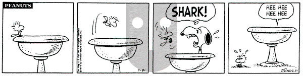 Peanuts on Thursday July 31, 1975 Comic Strip