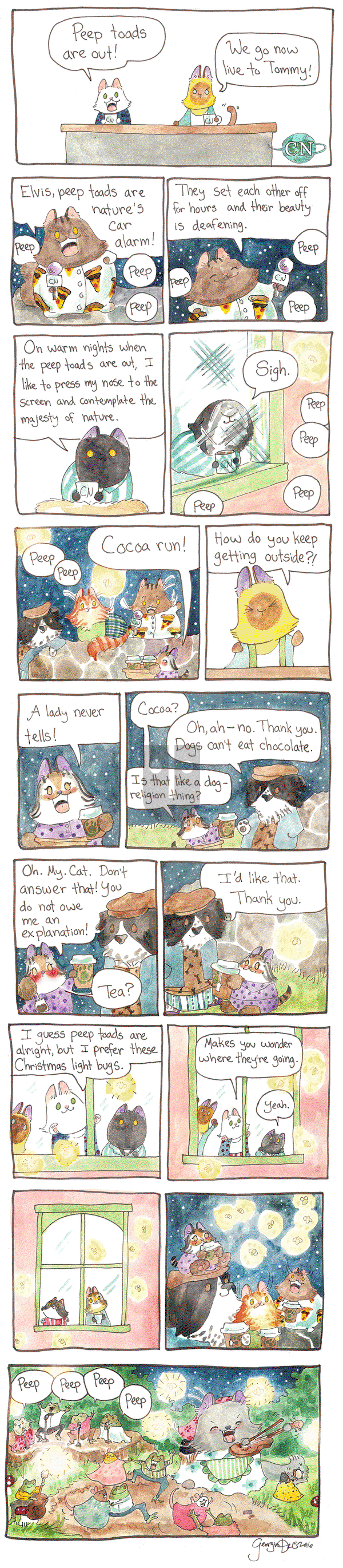 Breaking Cat News on Wednesday March 8, 2017 Comic Strip