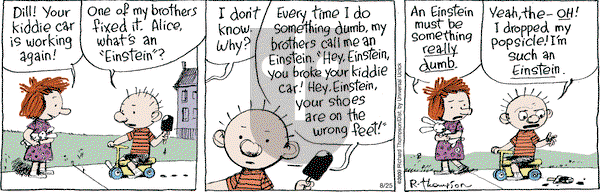 Cul de Sac on Monday August 25, 2014 Comic Strip