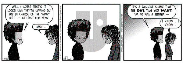 The Boondocks - Wednesday November 29, 2000 Comic Strip