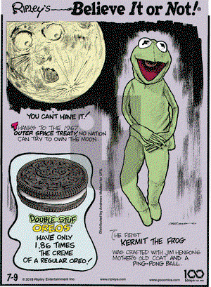 Ripley's Believe It or Not on Tuesday July 9, 2019 Comic Strip
