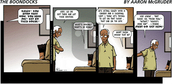 The Boondocks on Sunday January 11, 2009 Comic Strip