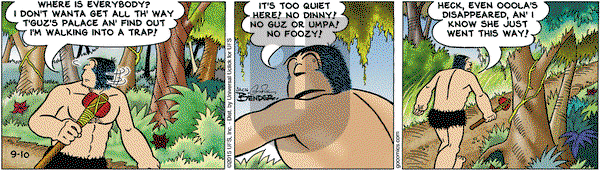 Alley Oop on Thursday September 10, 2015 Comic Strip
