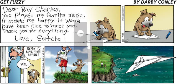 Get Fuzzy on Sunday July 11, 2004 Comic Strip