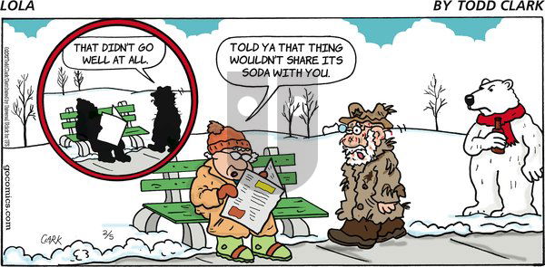 Lola on Sunday February 5, 2012 Comic Strip