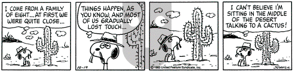 Peanuts on Wednesday October 19, 1983 Comic Strip