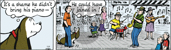 Fred Basset on Monday October 8, 2018 Comic Strip