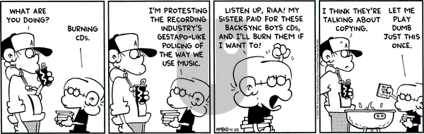 FoxTrot on Friday April 25, 2003 Comic Strip