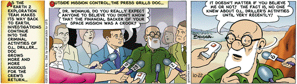 Alley Oop on Saturday October 22, 2011 Comic Strip