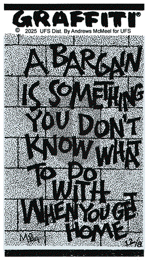 Graffiti on Monday December 8, 2025 Comic Strip